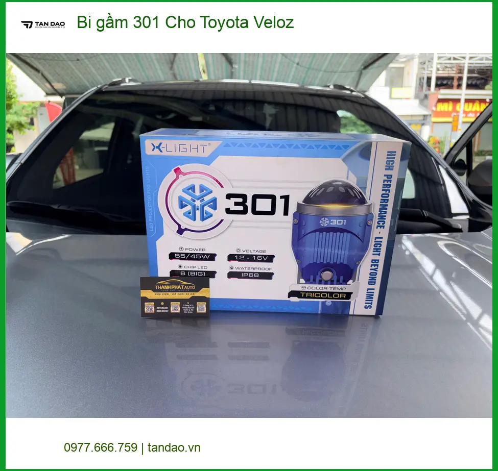 Chú Bách lắp Bi gầm 301 Toyota Veloz tăng sáng ban đêm tại Quận 8 ảnh thực tế 2