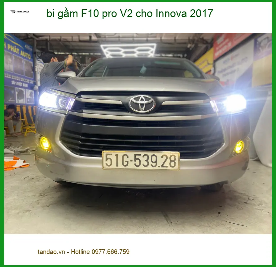 Anh Quang độ bi gầm F10 pro V2 cho Innova 2017 tại Quận Phú Nhuận để sáng vượt trội. ảnh thực tế 2