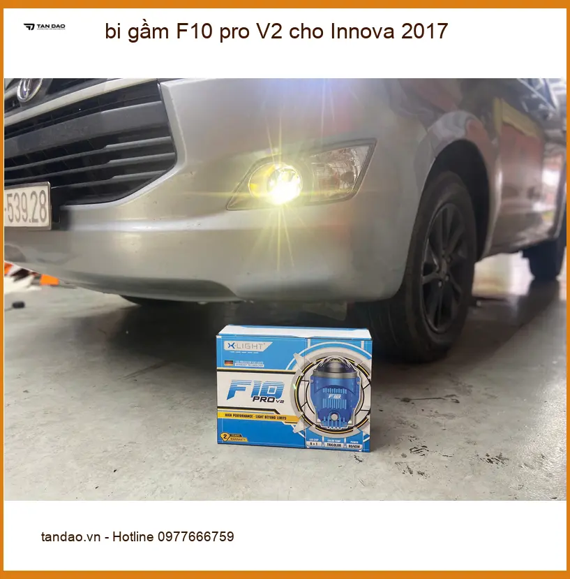 Anh Quang độ bi gầm F10 pro V2 cho Innova 2017 tại Quận Phú Nhuận để sáng vượt trội. ảnh thực tế 4