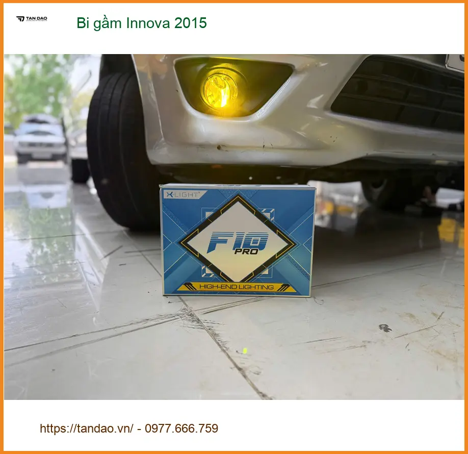 Anh Minh nâng cấp bi gầm Innova 2015 tại Quận Tân Phú để cải thiện tầm nhìn tối ảnh thực tế 2