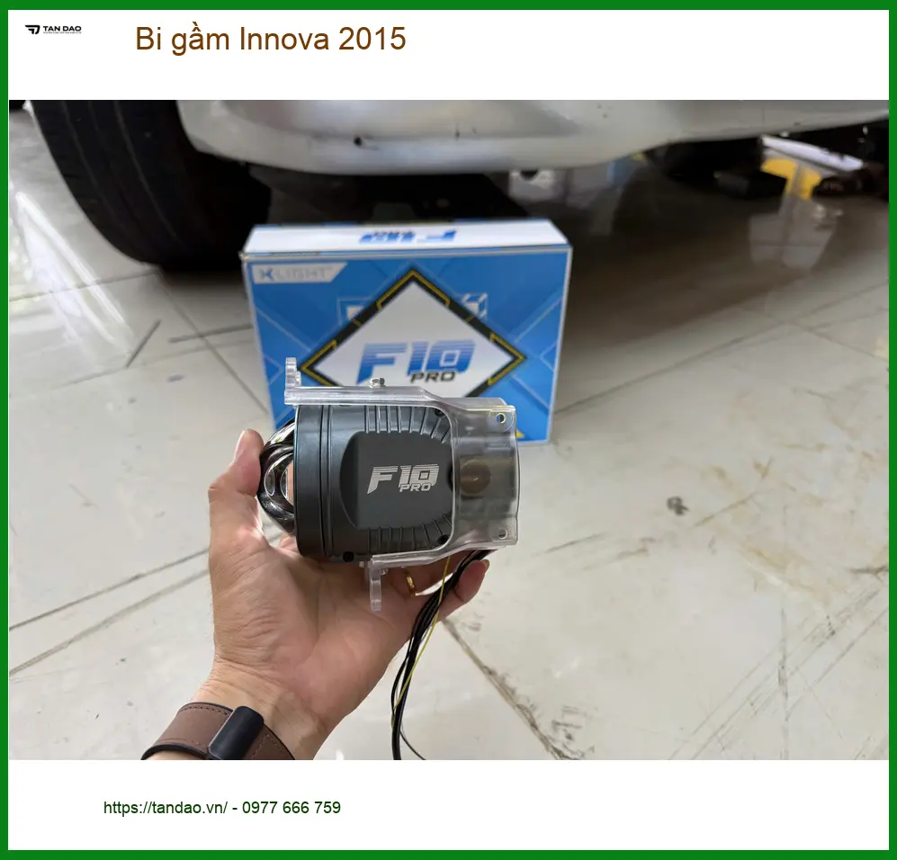 Chú Sáng độ bi gầm cho Innova 2015 tại Hóc Môn vì đèn zin quá tối khi trời mưa ảnh thực tế 3