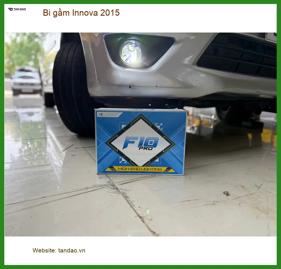Chú Sáng độ bi gầm cho Innova 2015 tại Hóc Môn vì đèn zin quá tối khi trời mưa ảnh thực tế 4