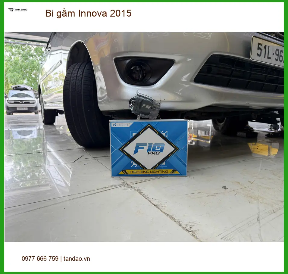 Chú Sáng độ bi gầm cho Innova 2015 tại Hóc Môn vì đèn zin quá tối khi trời mưa ảnh thực tế 5