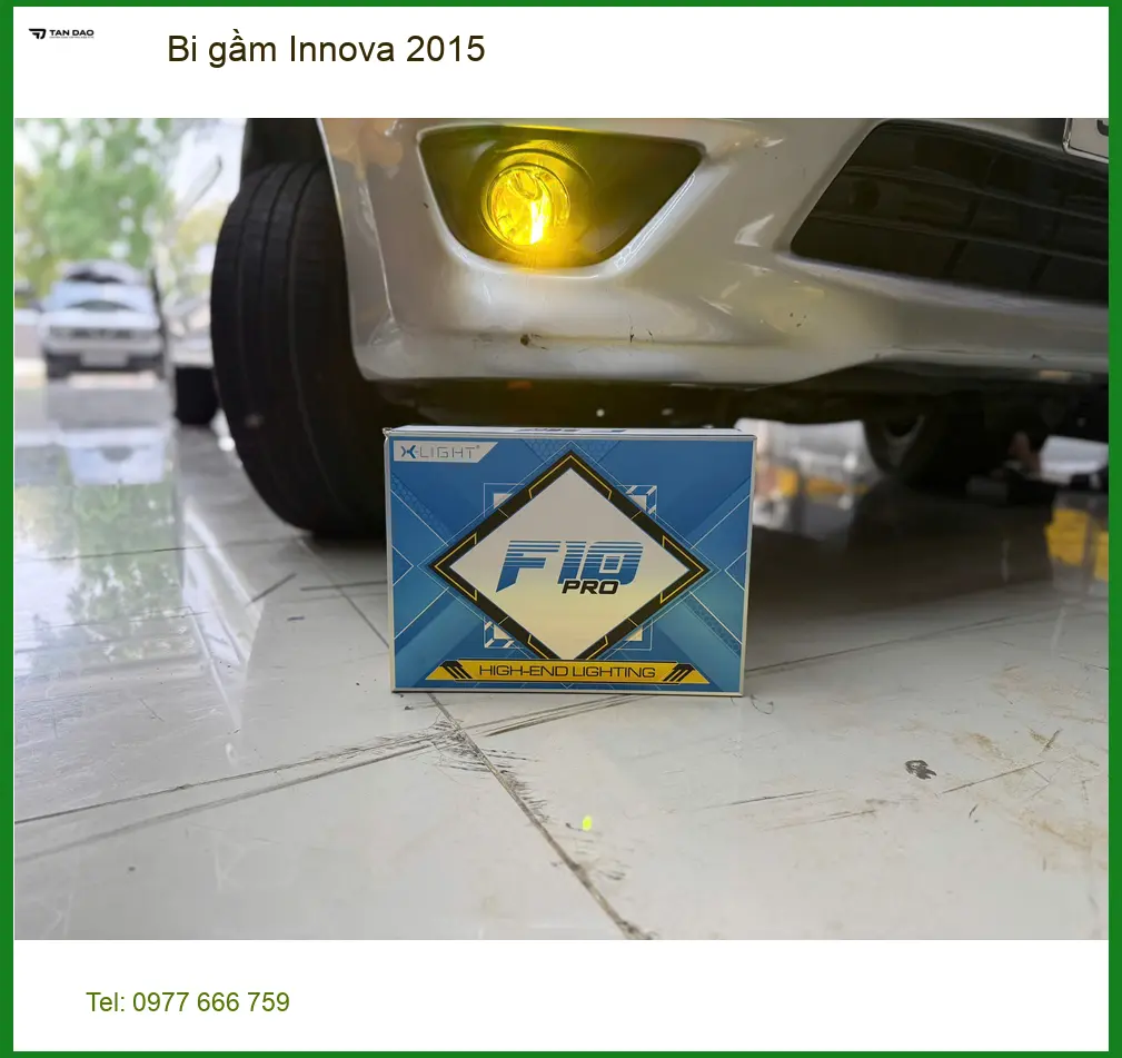 Anh Hùng lắp bi gầm cho Innova 2015 vì đèn cũ yếu khi đi đêm tại Quận 3 ảnh thực tế 3