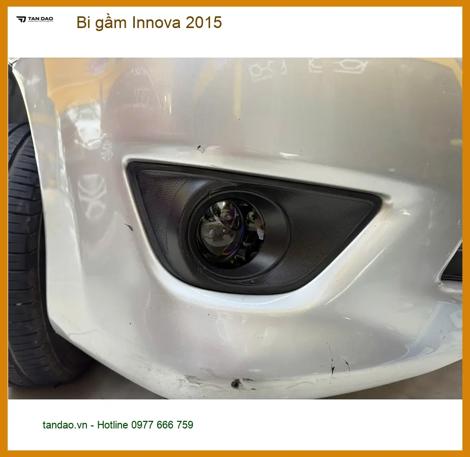 Anh Khải nâng cấp bi gầm cho Innova 2015 tại Quận 2 vì đèn zin kém sáng ảnh thực tế 2