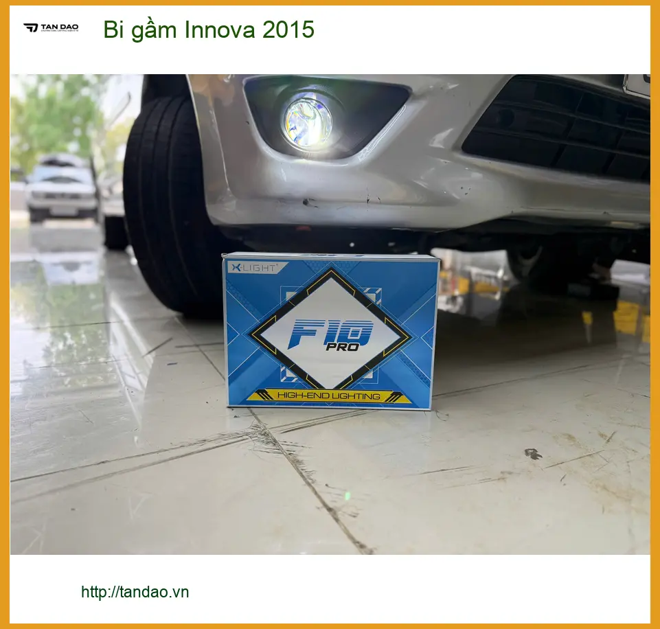 Chú Dũng nâng cấp bi gầm Innova 2015 tại Nhà Bè, cải thiện sáng khi đi đêm