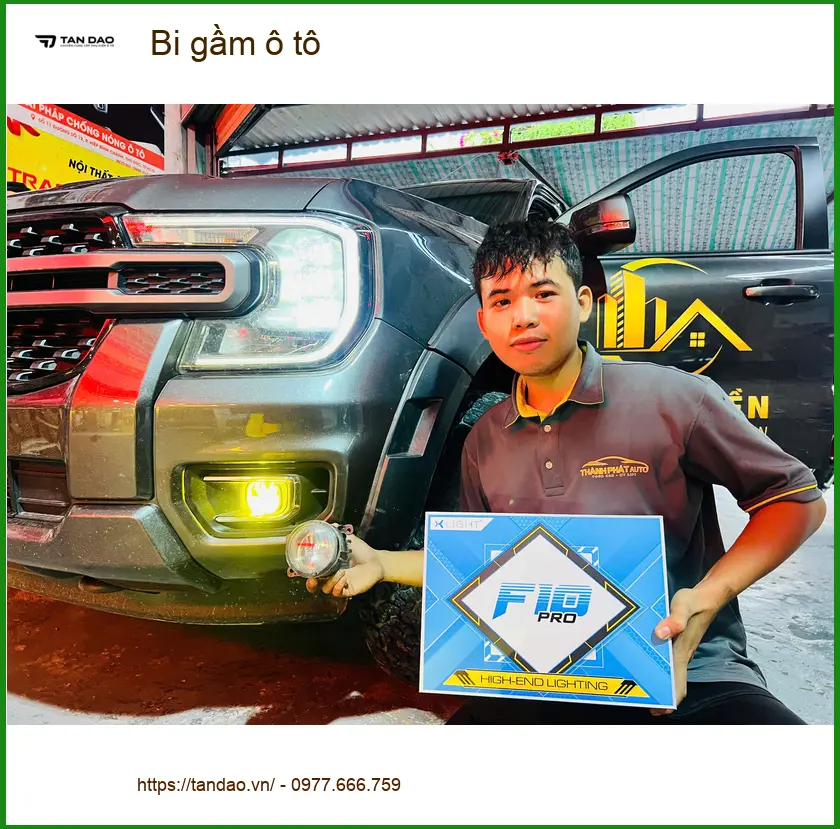 Cô Minh lắp bi gầm ô tô Quận 1 cho Toyota Camry vì đèn zin kém hiệu quả ảnh thực tế 4