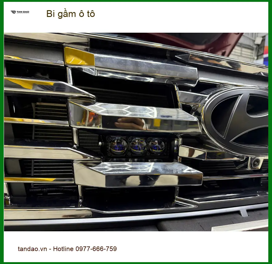 Chị Mai độ bi gầm ô tô Hyundai Creta để tăng sáng khi đi đêm tại Quận 9