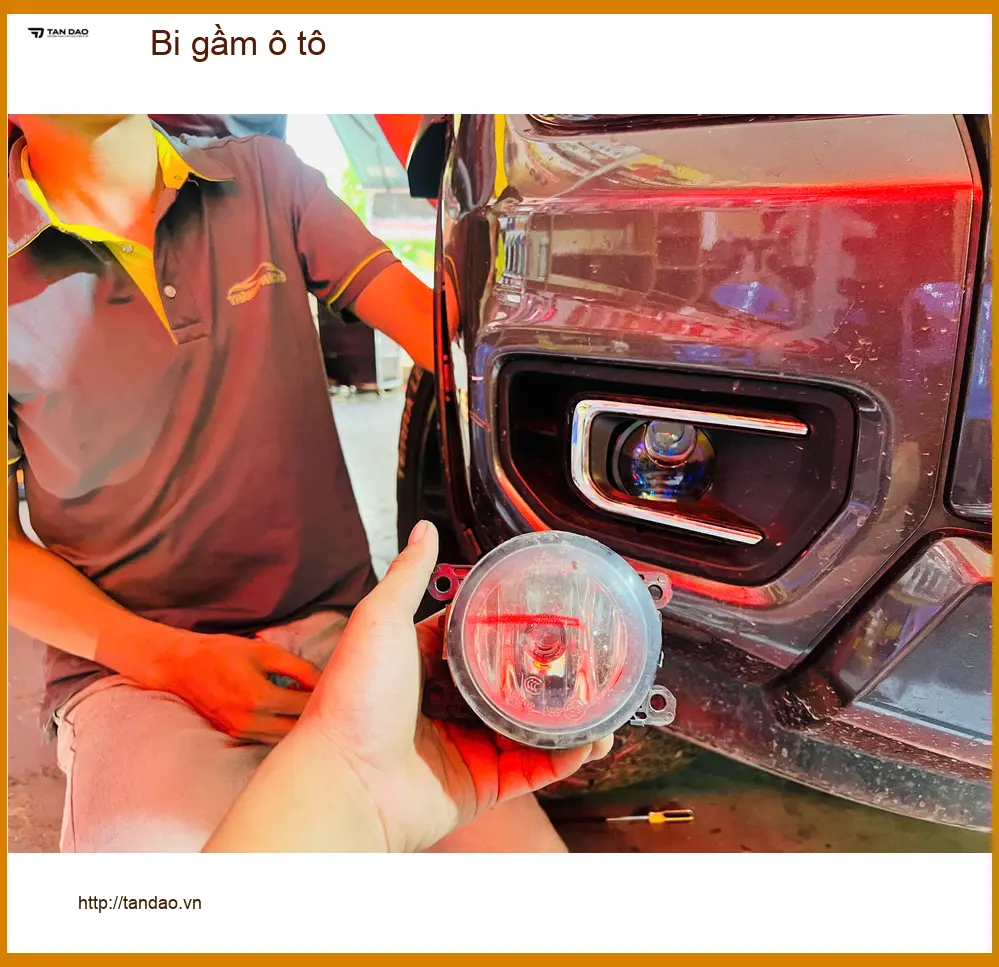 Anh Tùng Lâm độ bi gầm Mitsubishi Triton vì đèn zin yếu, khó đi đêm ảnh thực tế 3