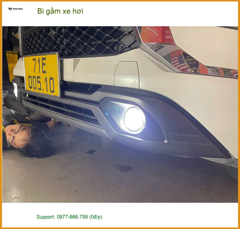 Anh Khánh độ bi gầm xe hơi Honda CRV vì đèn zin không đủ sáng tại Quận 9 ảnh thực tế 3