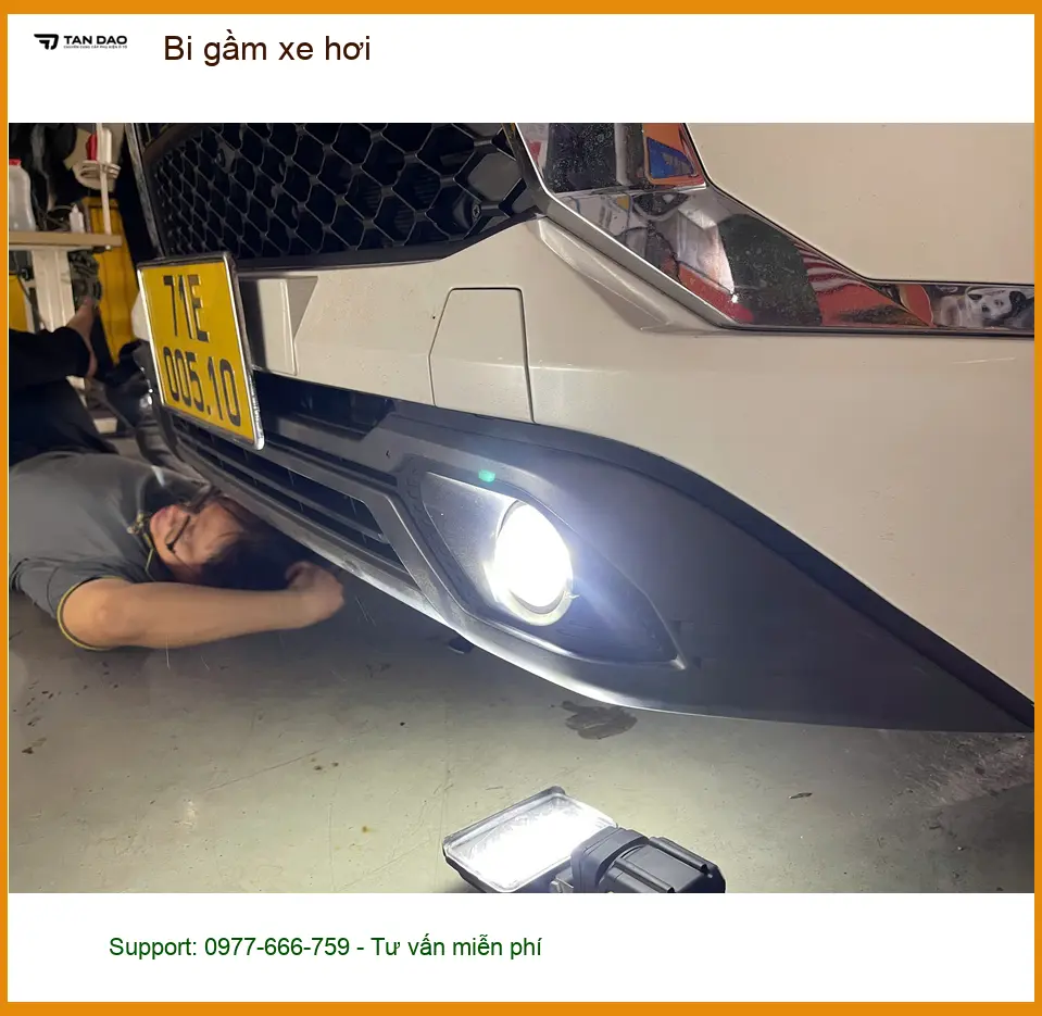 Anh Minh độ bi gầm Hyundai Creta tại Quận 12 để tăng sáng ảnh thực tế 2