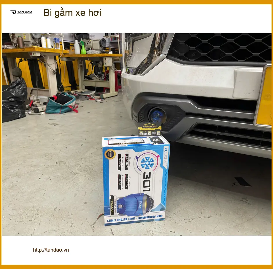 Anh Quang độ bi gầm xe hơi cho Honda CR-V tại Quận Phú Nhuận vì đèn zin yếu ảnh thực tế 3