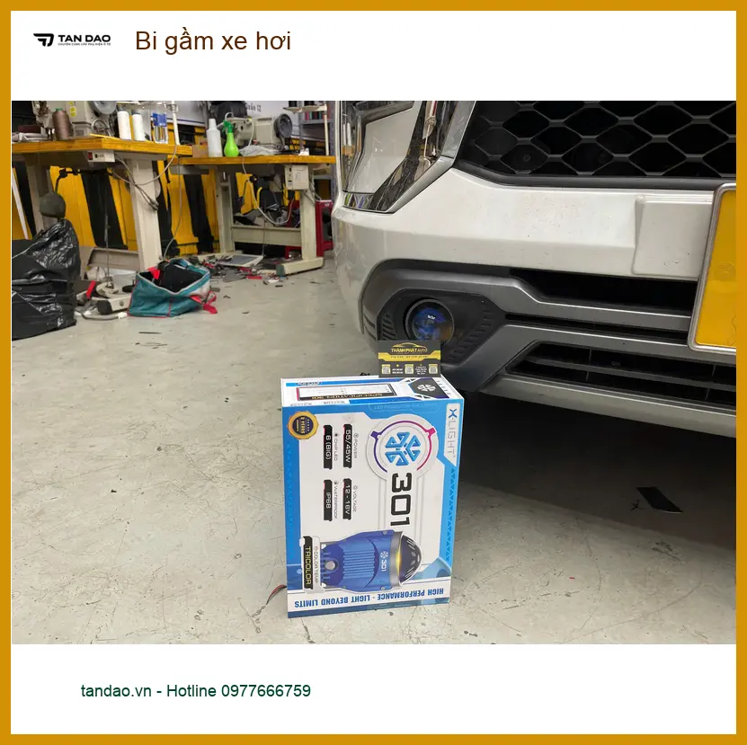 Anh Khánh độ bi gầm xe Suzuki XL7 ở Quận 4 vì đèn zin không đủ sáng khi về khuya ảnh thực tế 4