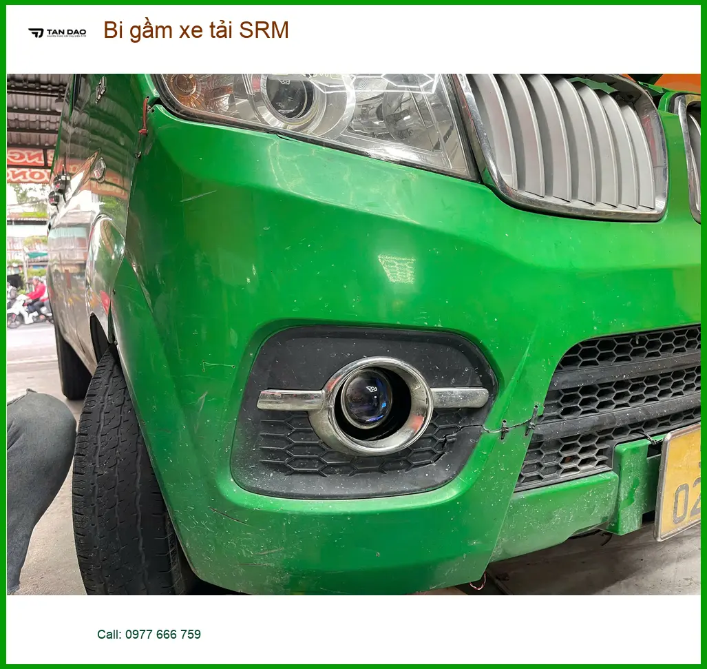 Anh Quang lắp bi gầm SRM cho xe tải Thaco Ollin tại Quận 12 vì thường xuyên đi đường đêm