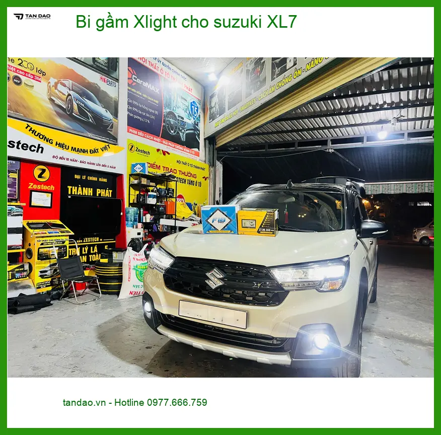 Chú Quang độ bi gầm Xlight cho Suzuki XL7 Quận 8, khắc phục đèn yếu ảnh thực tế 2