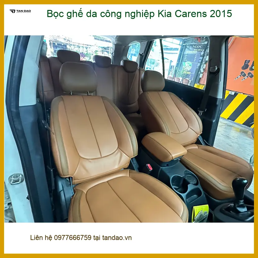 Dịch vụ Bọc ghế da công nghiệp Kia Carens 2015 Quận 4 chính hãng, uy tín