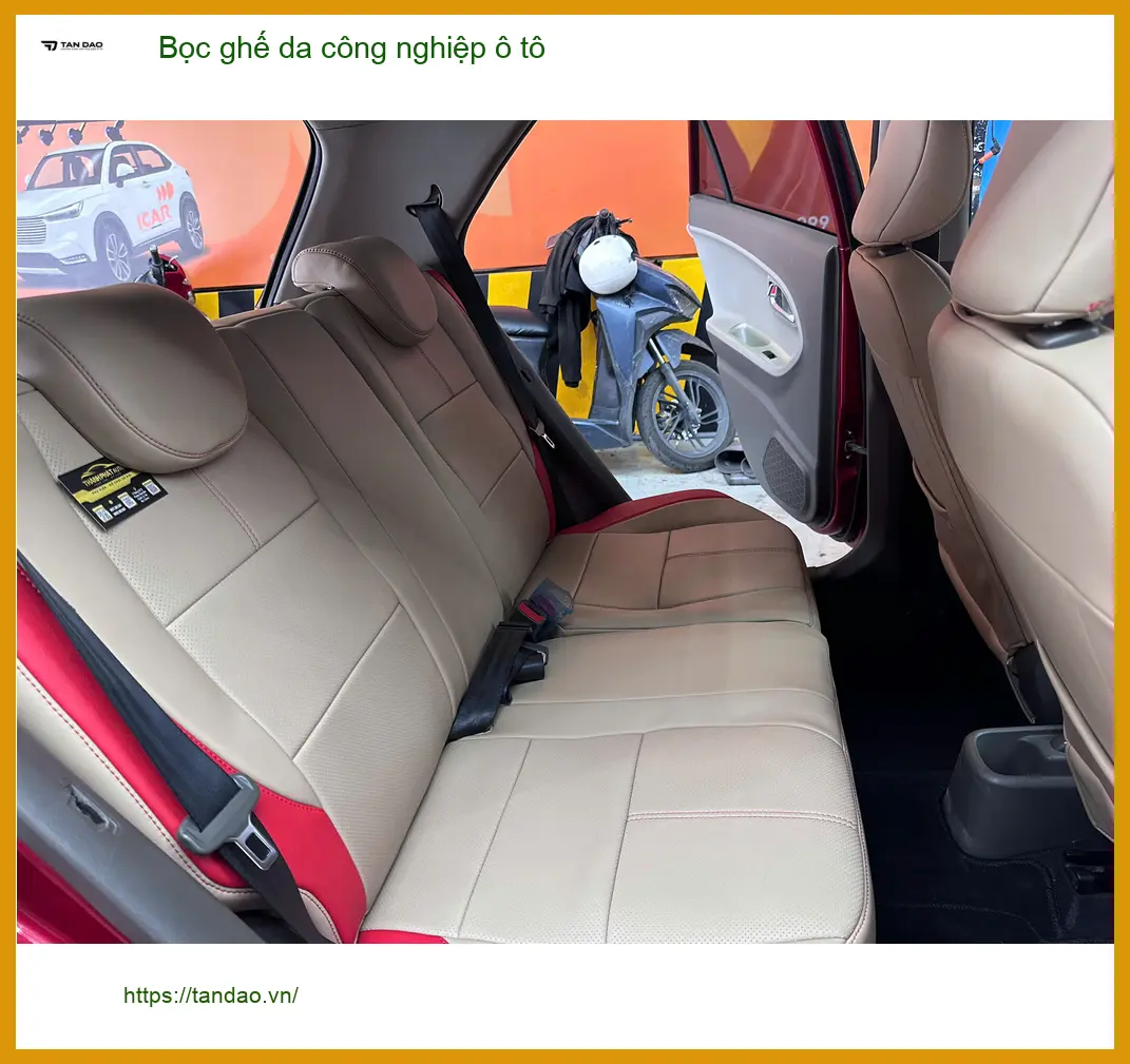Chị Thảo bọc ghế da công nghiệp Honda CRV tại Quận 2 cho nội thất mới ảnh thực tế 2