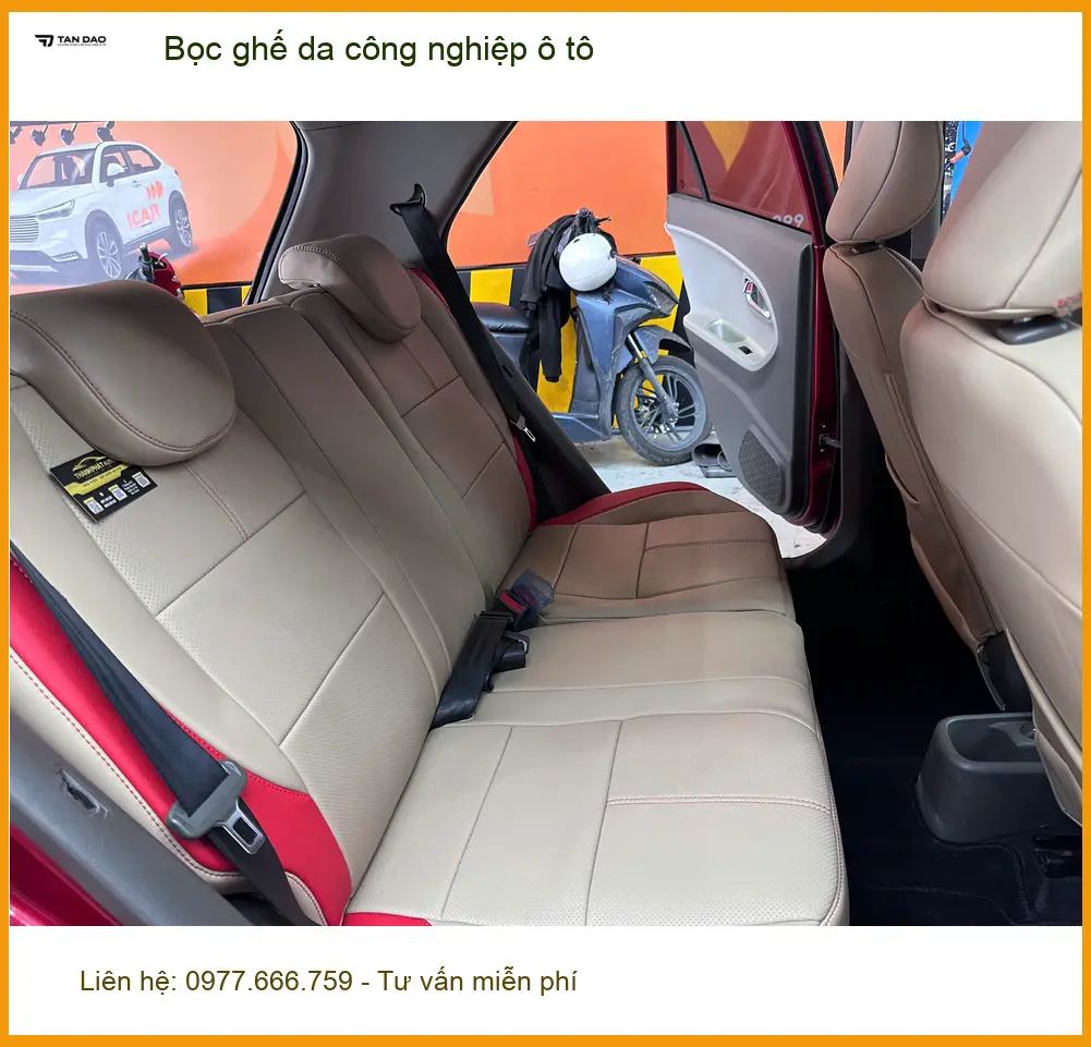 Chị Thảo bọc ghế da công nghiệp ô tô Hyundai Accent tại Quận 6 để làm mới nội thất ảnh thực tế 3