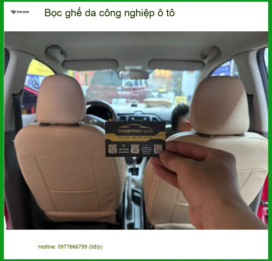 Anh Quang bọc ghế da công nghiệp ô tô Suzuki XL7 tại Quận 9 để nội thất luôn sạch đẹp và bền bỉ hơn ảnh thực tế 3