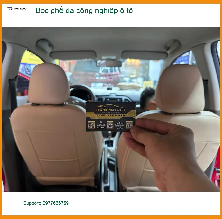 Anh Quân Kia Carnival bọc ghế da công nghiệp ô tô Hóc Môn cho xe luôn mới ảnh thực tế 2