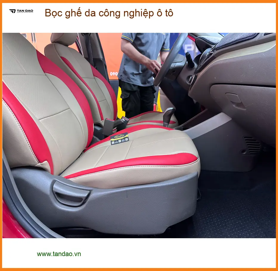 Anh Quân Kia Carnival bọc ghế da công nghiệp ô tô Hóc Môn cho xe luôn mới ảnh thực tế 4