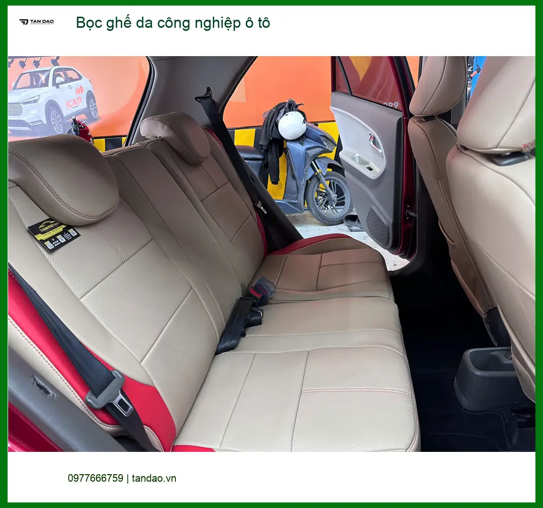 Anh Cường bọc ghế da công nghiệp ô tô Honda CRV ở Phú Nhuận ảnh thực tế 2