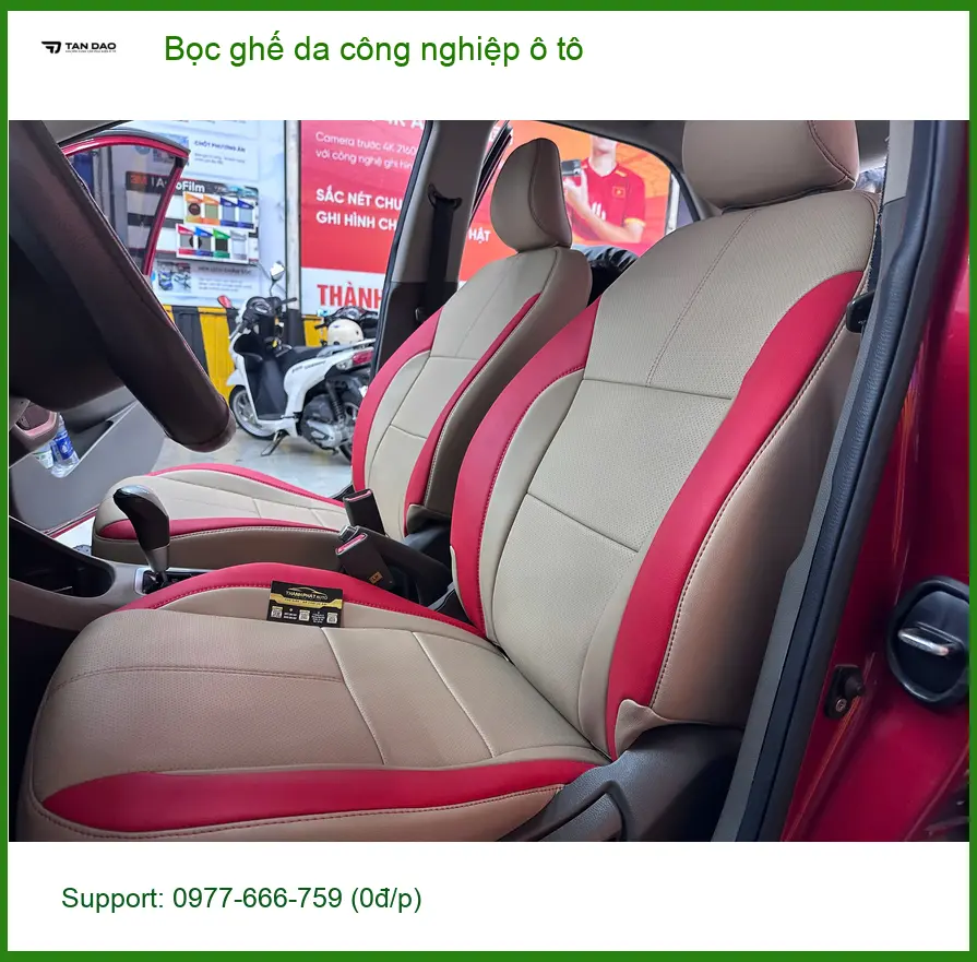 Anh Cường bọc ghế da công nghiệp ô tô Honda CRV ở Phú Nhuận ảnh thực tế 3