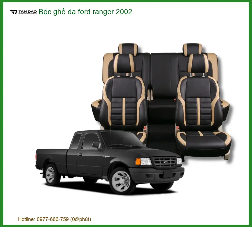Bọc Ghế Da Ford Ranger 2002 - Trung Tâm Lắp Đặt Chính Hãng TPHCM