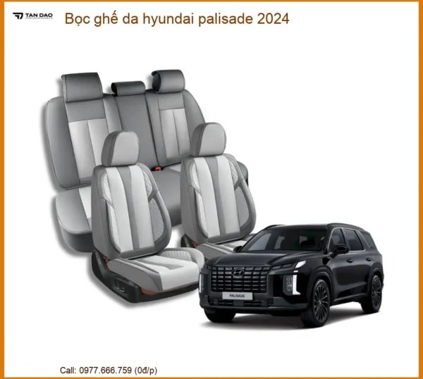 Bọc Ghế Da Hyundai Palisade 2024