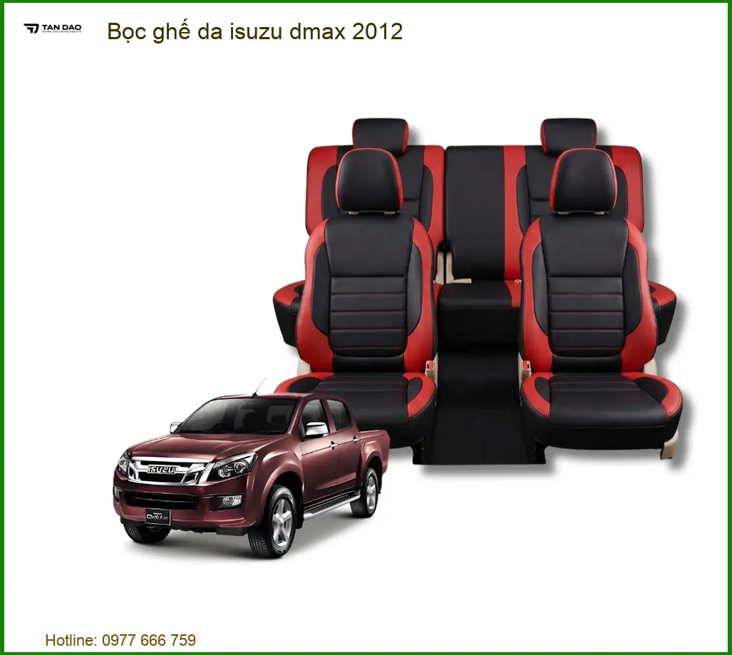 Bọc Ghế Da Cho Xe Isuzu Dmax 2012 Cao Cấp - Địa Chỉ Lắp Đặt Uy Tín TPHCM