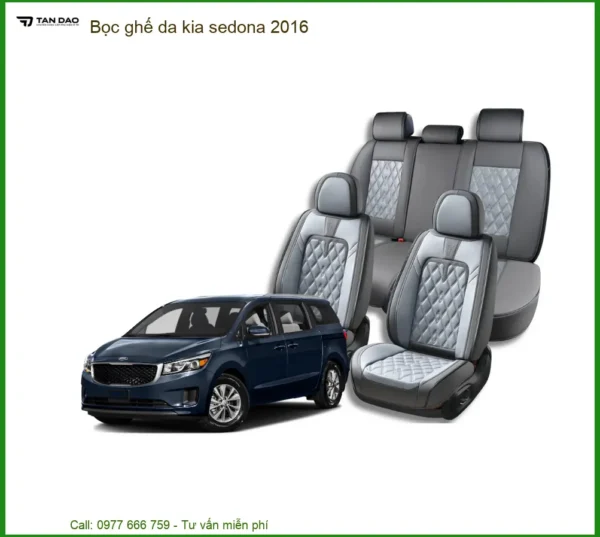 Nâng Cấp Ghế Da Kia Sedona 2016 - Địa Chỉ Lắp Đặt Chính Hãng Uy Tín TPHCM