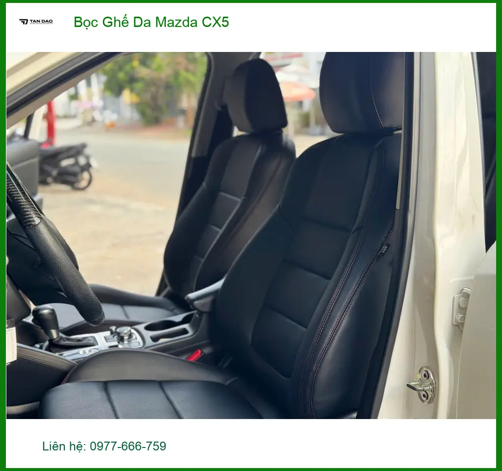Anh Duy bọc ghế da Mazda CX5 ở Quận 2 vì ghế cũ đã xuống cấp ảnh thực tế 2