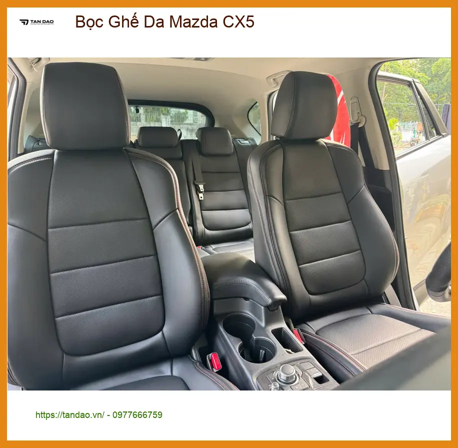Anh Duy bọc ghế da Mazda CX5 ở Quận 2 vì ghế cũ đã xuống cấp ảnh thực tế 3
