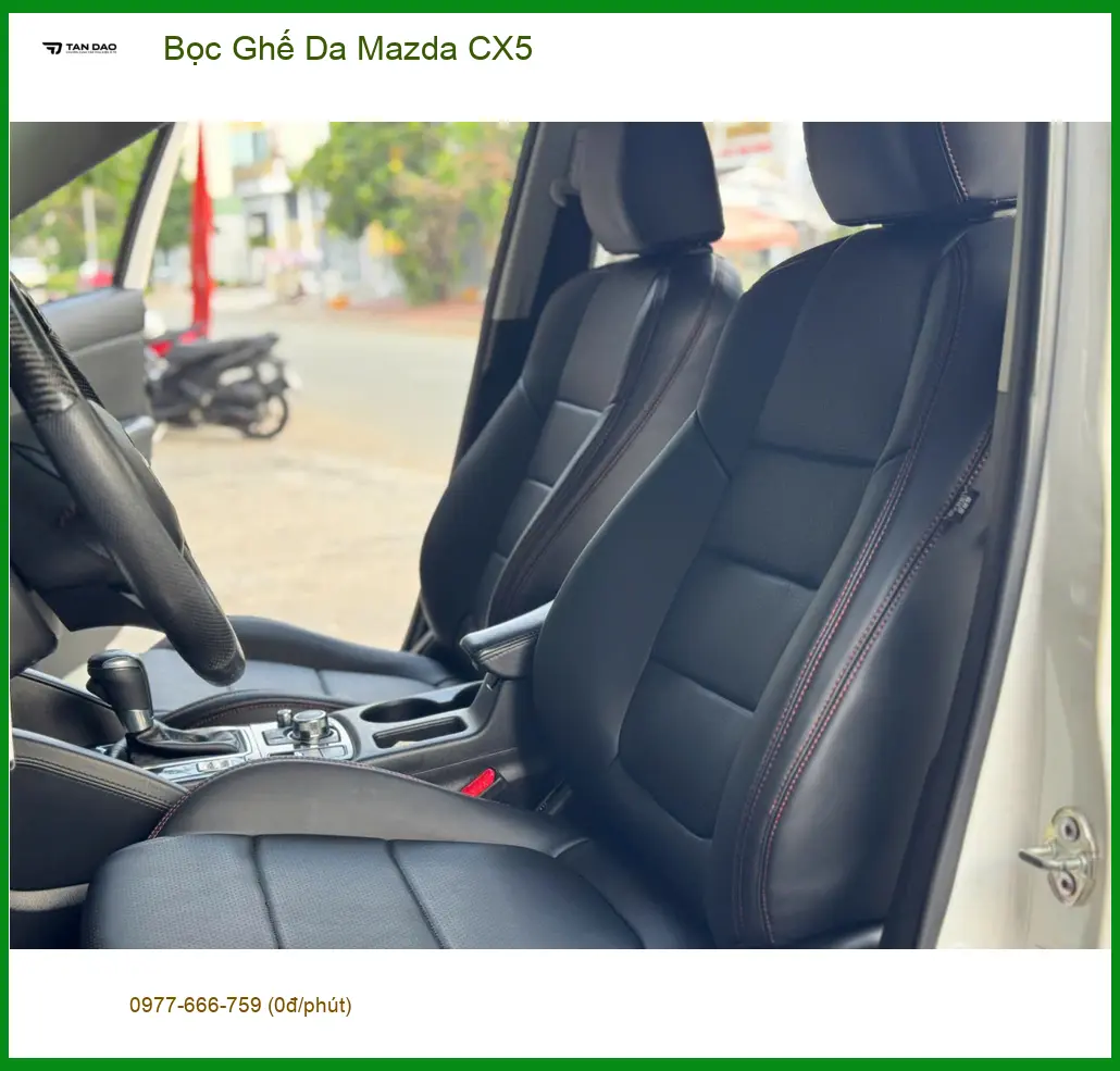 Anh Duy bọc ghế da Mazda CX5 ở Quận 2 vì ghế cũ đã xuống cấp ảnh thực tế 4