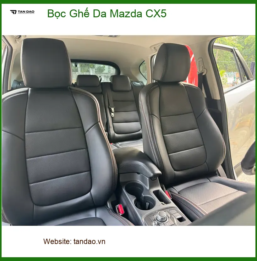 Anh Trường bọc ghế da Mazda CX5 tại Quận Bình Thạnh vì nội thất xe đã cũ, xuống cấp ảnh thực tế 4