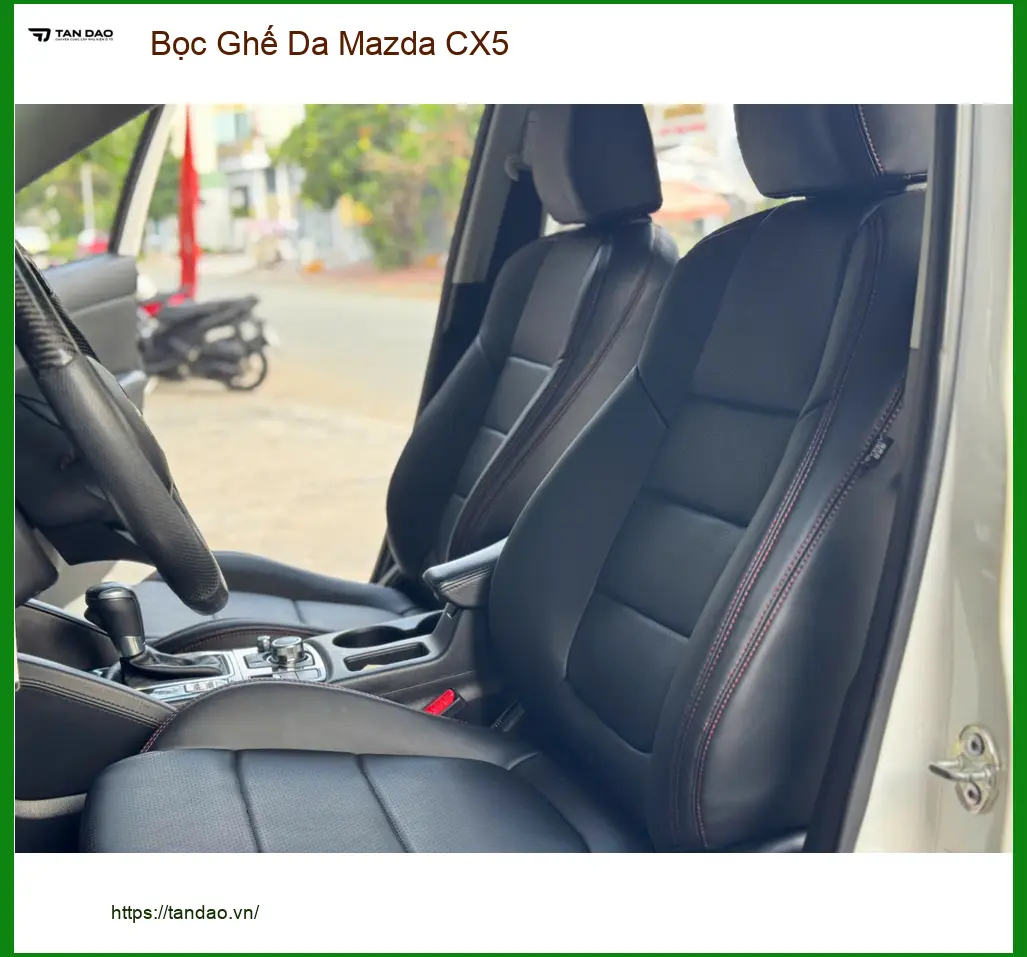Chị Minh Thư bọc ghế da Mazda CX5 Quận 4 để đổi mới nội thất sang trọng hơn