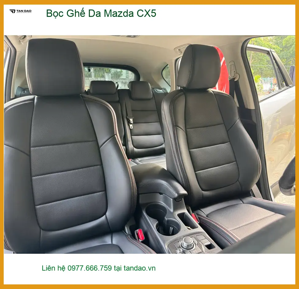 Anh Tấn bọc ghế da Mazda CX5 ở Quận 8 để nội thất thêm đẳng cấp ảnh thực tế 3