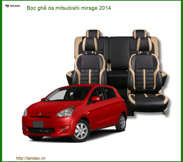 Bọc ghế da Mitsubishi Mirage 2014 - Địa Chỉ Lắp Đặt Uy Tín TPHCM