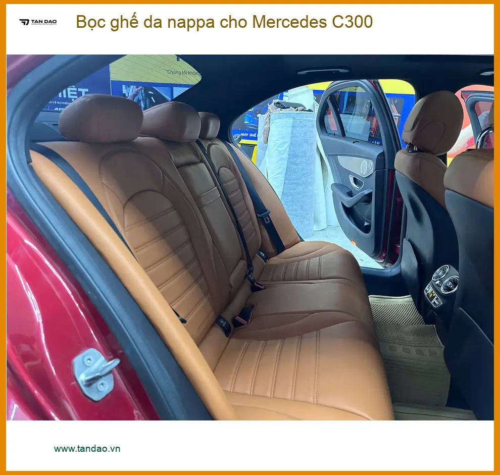 Anh Quang bọc ghế da nappa cho Mercedes C300 Quận 12 để nâng tầm không gian nội thất