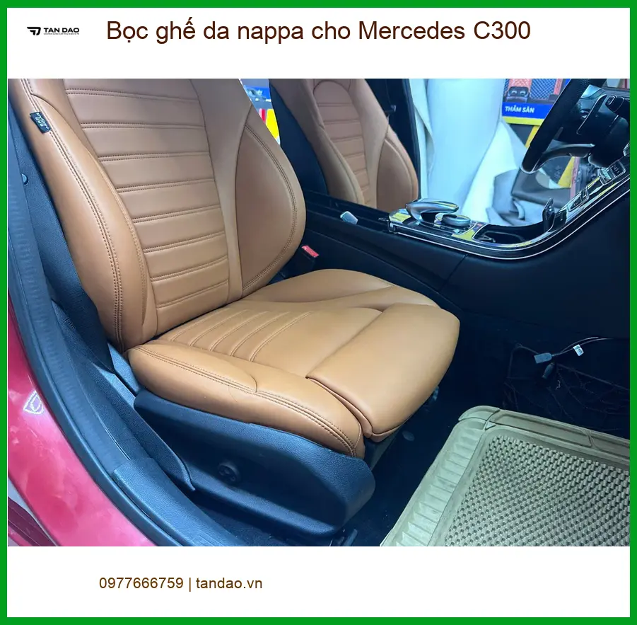 Anh Quang bọc ghế da nappa cho Mercedes C300 Quận 12 để nâng tầm không gian nội thất ảnh thực tế 3
