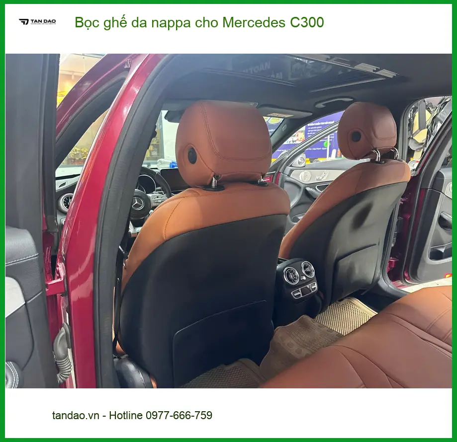 Anh Quang bọc ghế da nappa cho Mercedes C300 Quận 12 để nâng tầm không gian nội thất ảnh thực tế 4