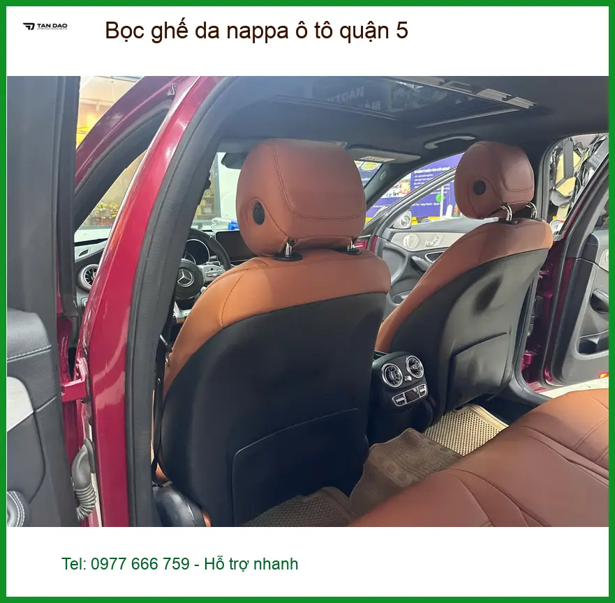 Trung Tâm May Bọc Ghế Da ghế da nappa ô tô quận 5 - Thi Công Chuyên Nghiệp ảnh thực tế 3