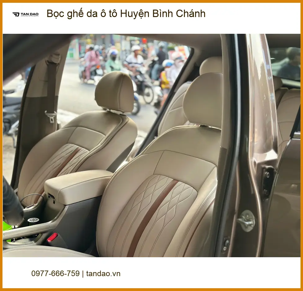 Địa Chỉ Thi Công Bọc Ghế Da ghế da ô tô Huyện Bình Chánh - Giá Tốt TPHCM