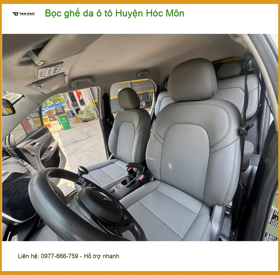 Cửa Hàng May Bọc Ghế Da ghế da ô tô Huyện Hóc Môn - Thi Công Chuyên Nghiệp ảnh thực tế 2
