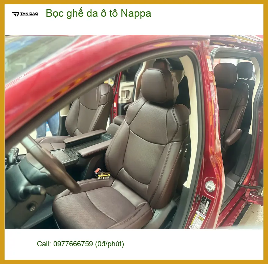 Anh Khôi bọc ghế da Nappa Hyundai Accent Quận Thủ Đức nâng tầm nội thất ảnh thực tế 2