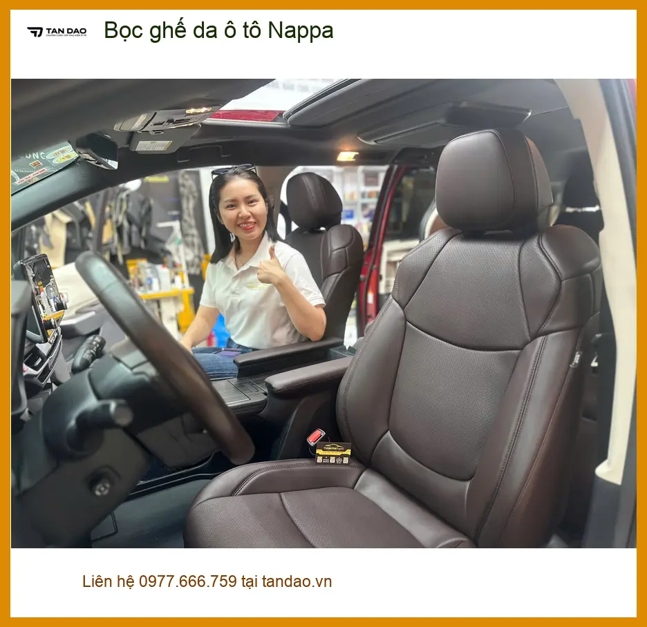 Anh Khôi bọc ghế da Nappa Hyundai Accent Quận Thủ Đức nâng tầm nội thất ảnh thực tế 3