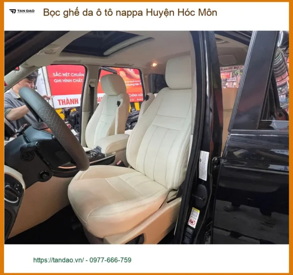 Nơi Bọc Ghế Da ghế da ô tô nappa Huyện Hóc Môn - Giá Tốt TPHCM