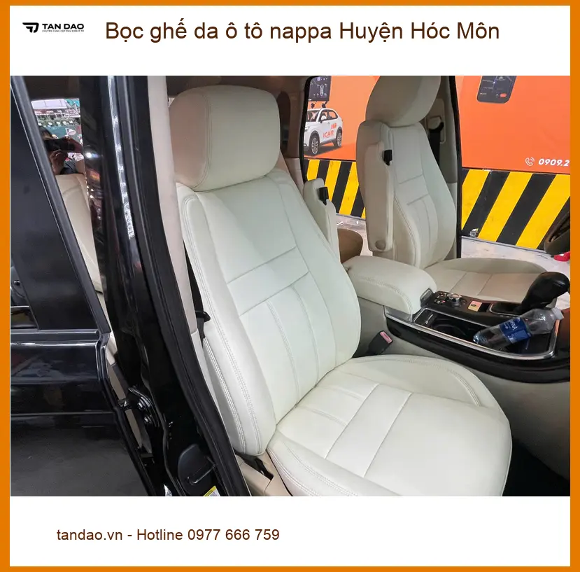 Nơi Bọc Ghế Da ghế da ô tô nappa Huyện Hóc Môn - Giá Tốt TPHCM ảnh thực tế 2