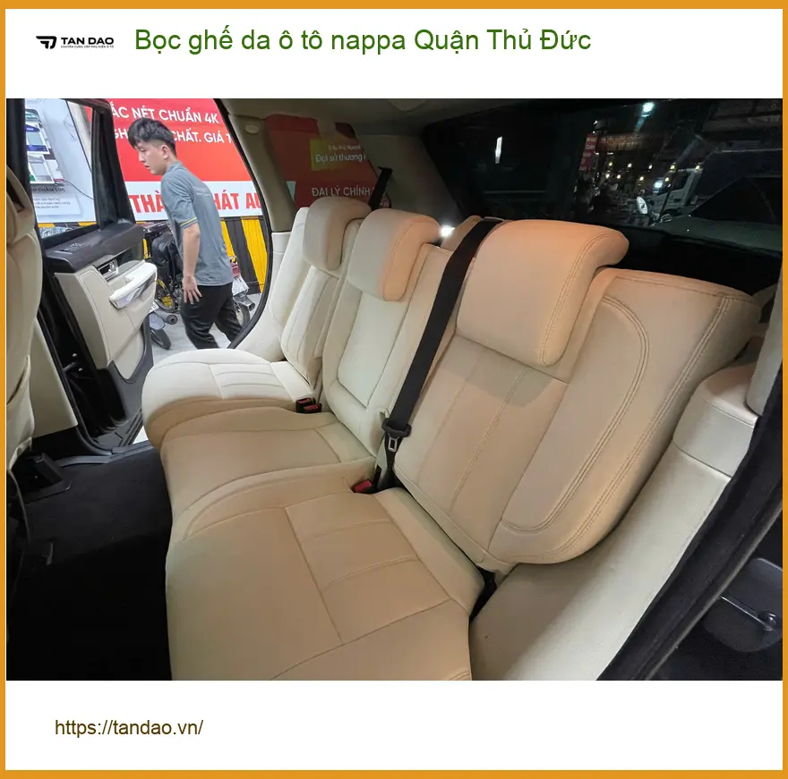 Trung Tâm May Bọc Ghế Da ghế da ô tô nappa Quận Thủ Đức - Thi Công Chuyên Nghiệp ảnh thực tế 3