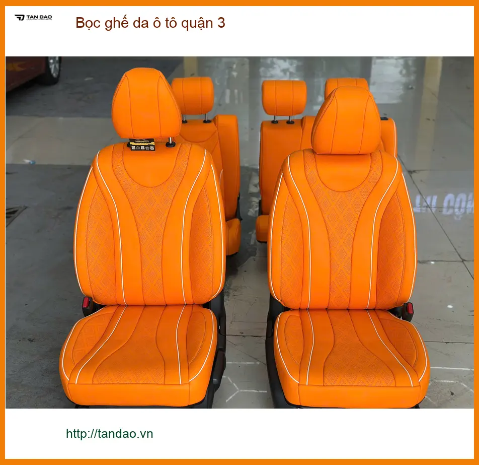 Cửa Hàng Thi Công Bọc Ghế Da ghế da ô tô quận 3 - Thi Công Chuyên Nghiệp ảnh thực tế 2
